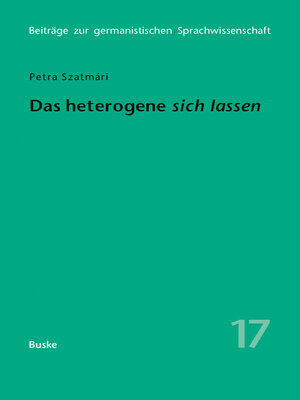 cover image of Das heterogene »sich lassen«